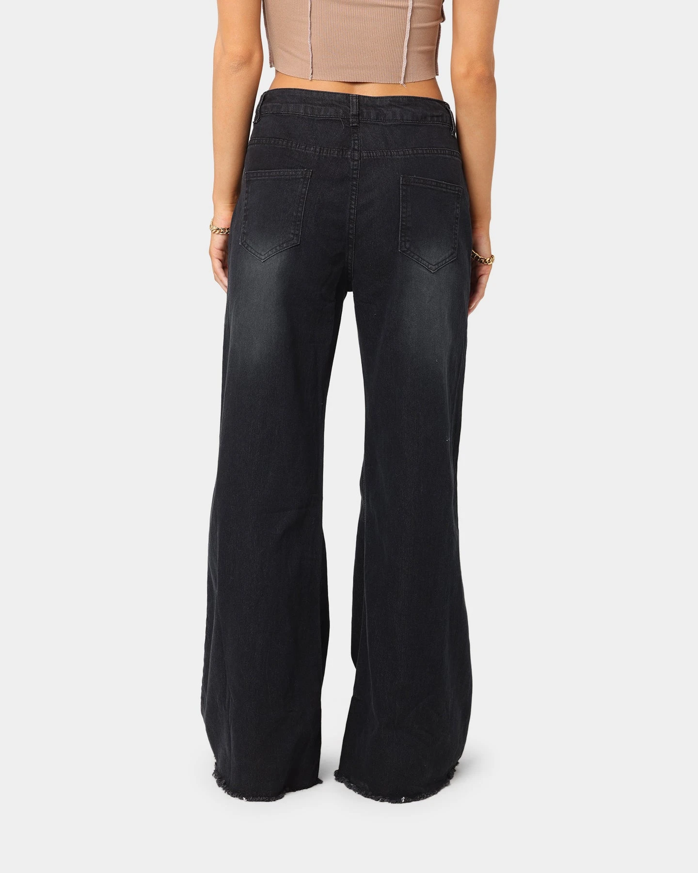 XXIII Women's Jacquie Bell Bottom Jeans Black 7 XXIII Women's Jacquie Bell Bottom Jeans Black - Image 5