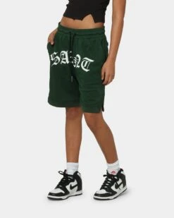 Saint Morta Day Of The Dead Basketball Shorts Dark Green -Sportswear Women Store 03008143 YD009 womens 0060