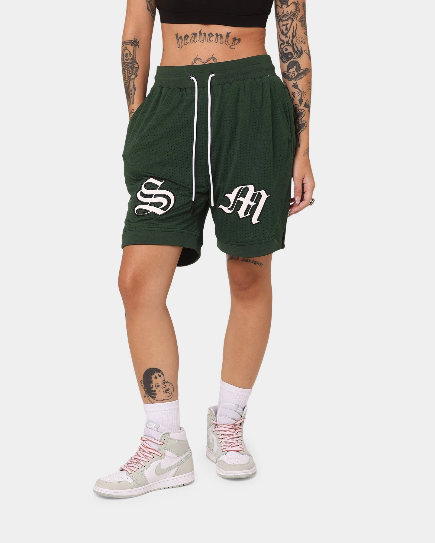 Saint Morta Graves Basketball Shorts Dark Green 3 Saint Morta Graves Basketball Shorts Dark Green
