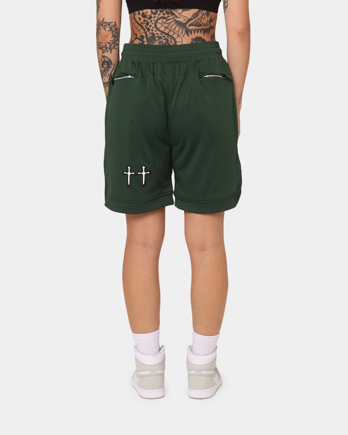 Saint Morta Graves Basketball Shorts Dark Green 6 Saint Morta Graves Basketball Shorts Dark Green - Image 4