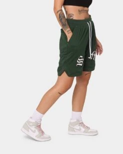 Saint Morta Graves Basketball Shorts Dark Green 14 Saint Morta Graves Basketball Shorts Dark Green -Sportswear Women Store 03008144 YD009 womens 0050