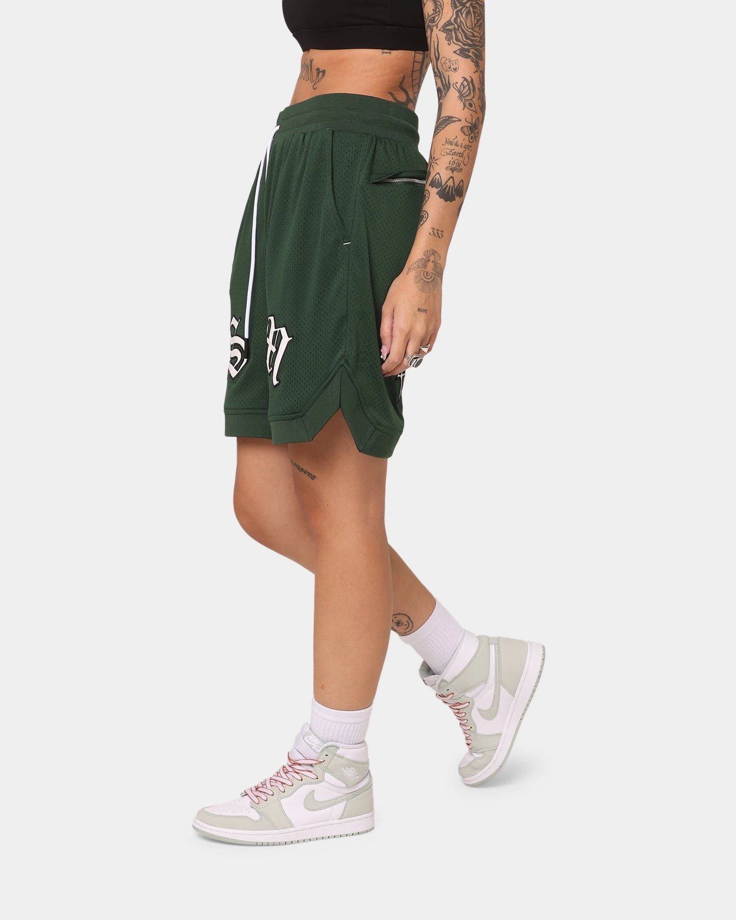 Saint Morta Graves Basketball Shorts Dark Green 8 Saint Morta Graves Basketball Shorts Dark Green - Image 6