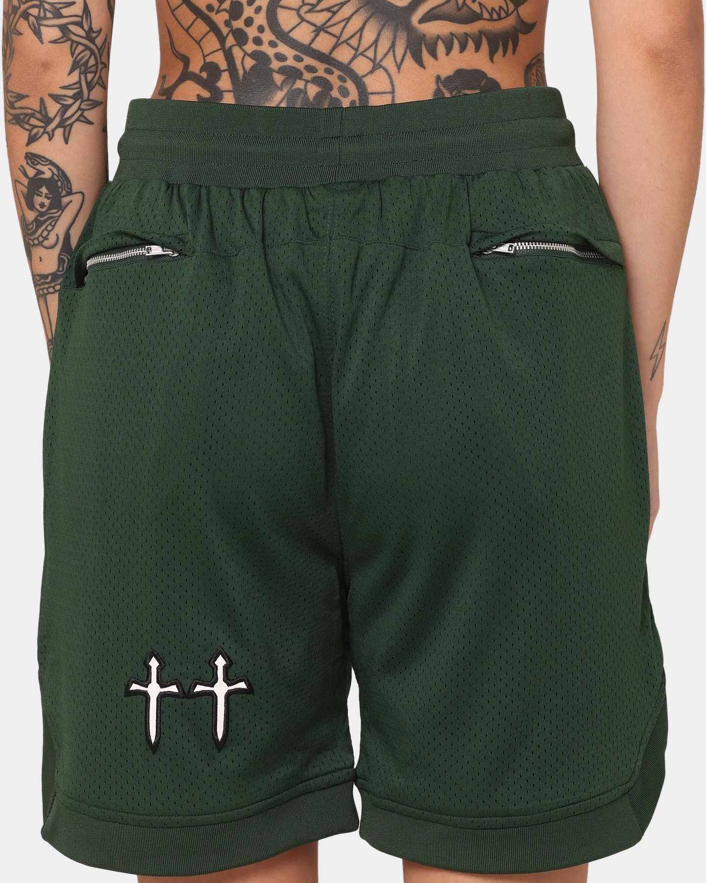 Saint Morta Graves Basketball Shorts Dark Green 10 Saint Morta Graves Basketball Shorts Dark Green - Image 8