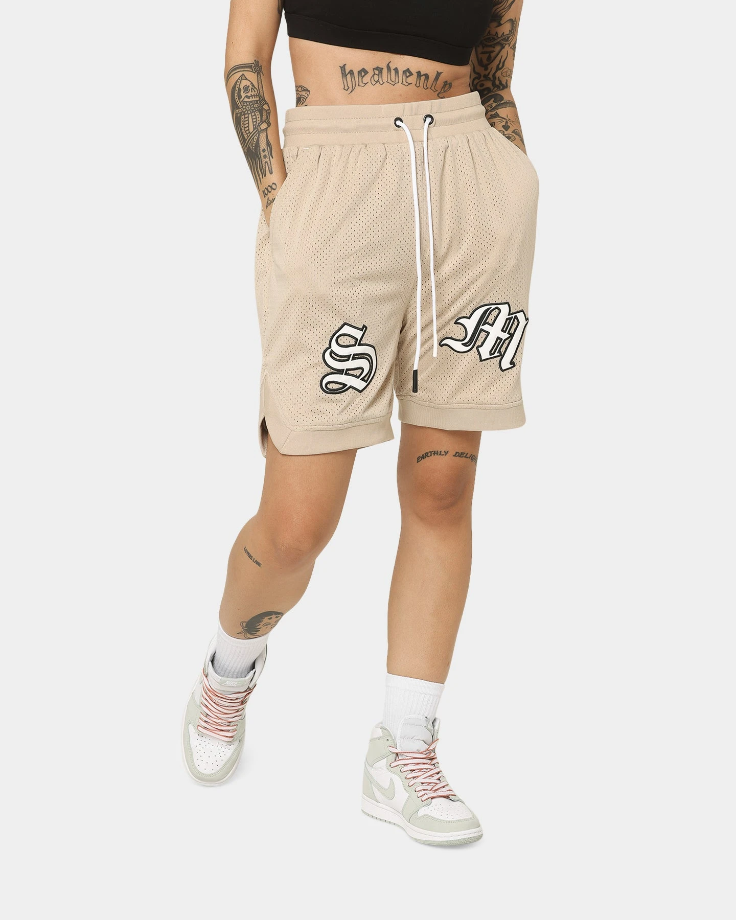 Saint Morta Graves Basketball Shorts Stone 3 Saint Morta Graves Basketball Shorts Stone