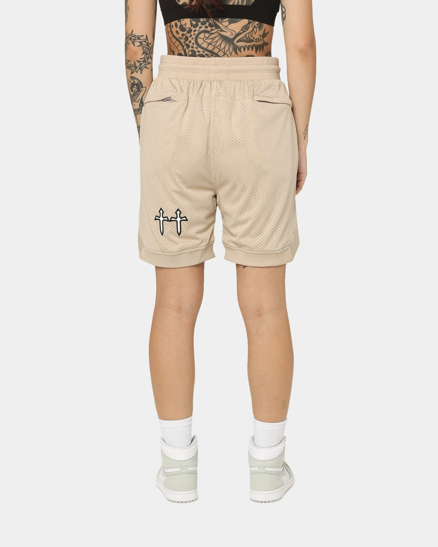 Saint Morta Graves Basketball Shorts Stone 6 Saint Morta Graves Basketball Shorts Stone - Image 4