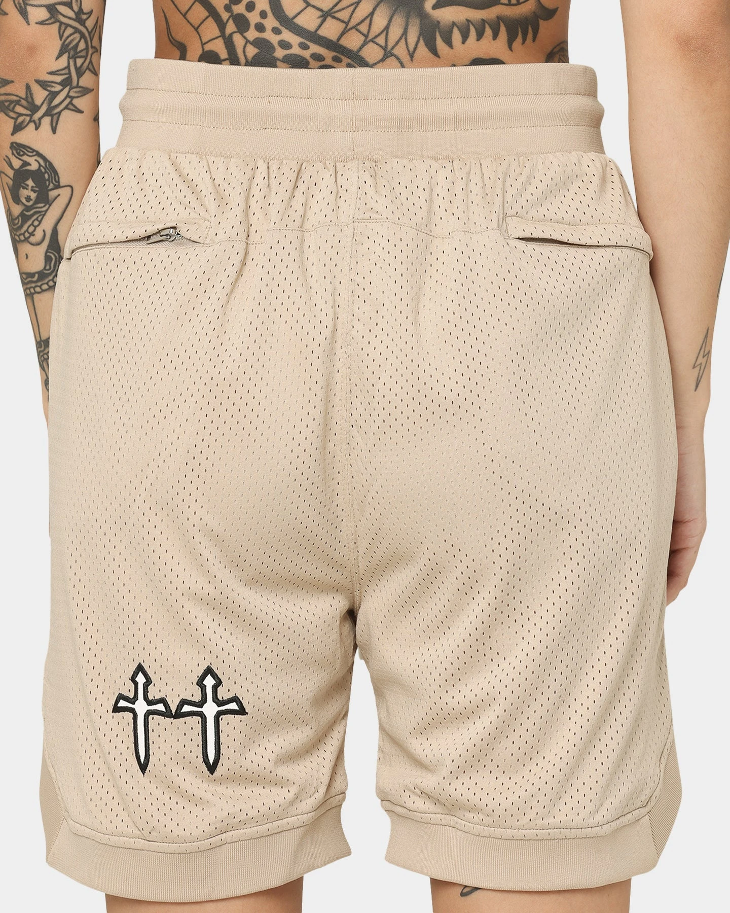 Saint Morta Graves Basketball Shorts Stone 10 Saint Morta Graves Basketball Shorts Stone - Image 8