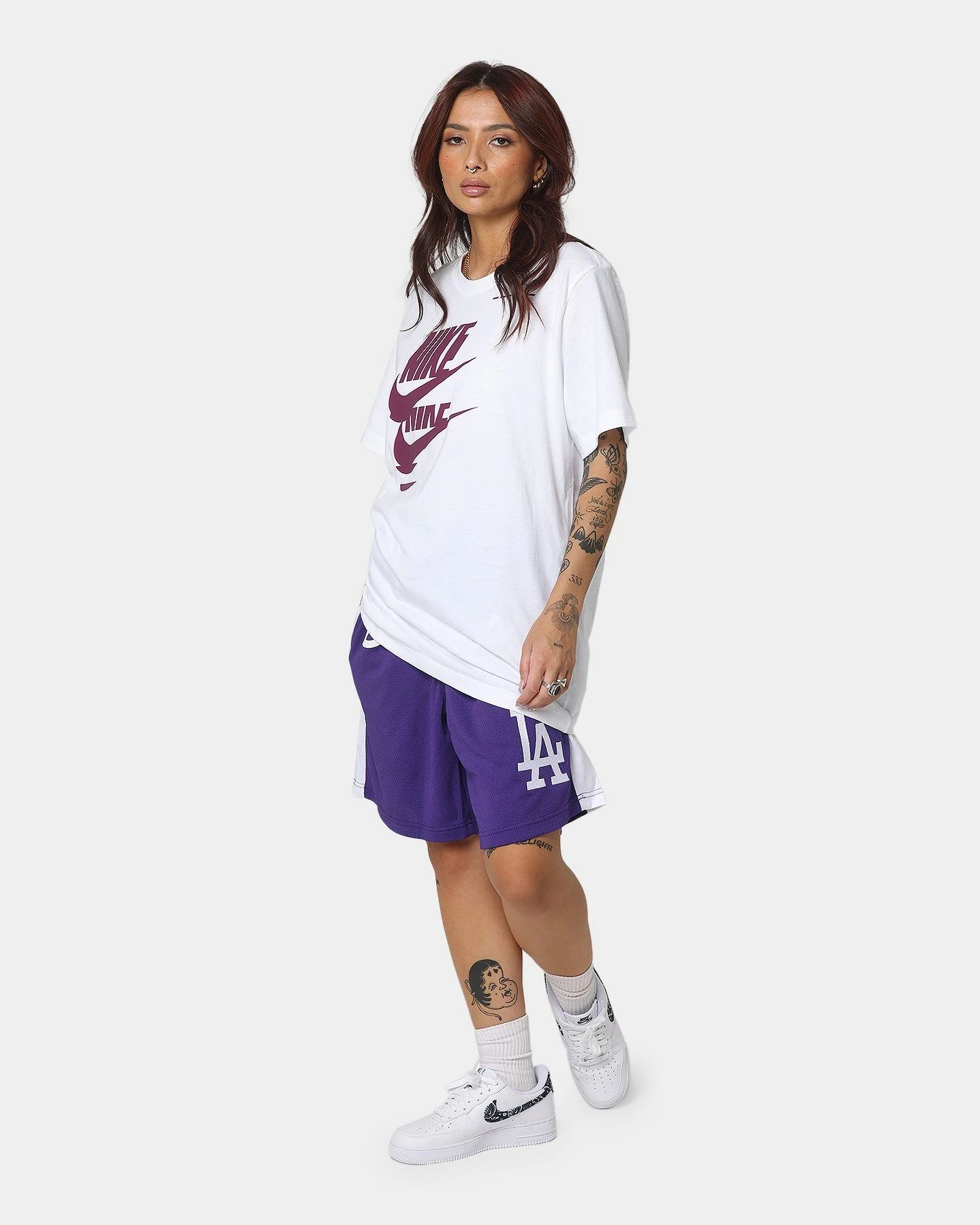 New Era Los Angeles Dodgers Basketball Shorts Purple 4 New Era Los Angeles Dodgers Basketball Shorts Purple - Image 2