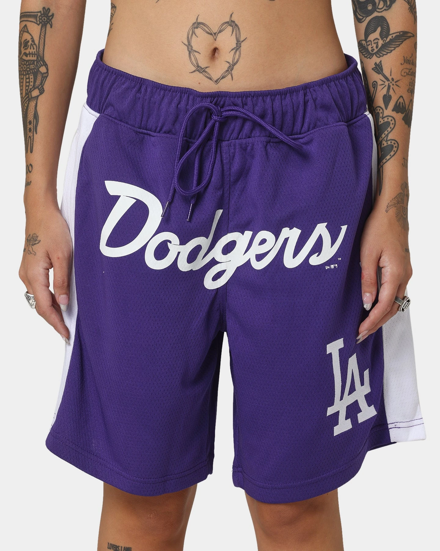 New Era Los Angeles Dodgers Basketball Shorts Purple 5 New Era Los Angeles Dodgers Basketball Shorts Purple - Image 3