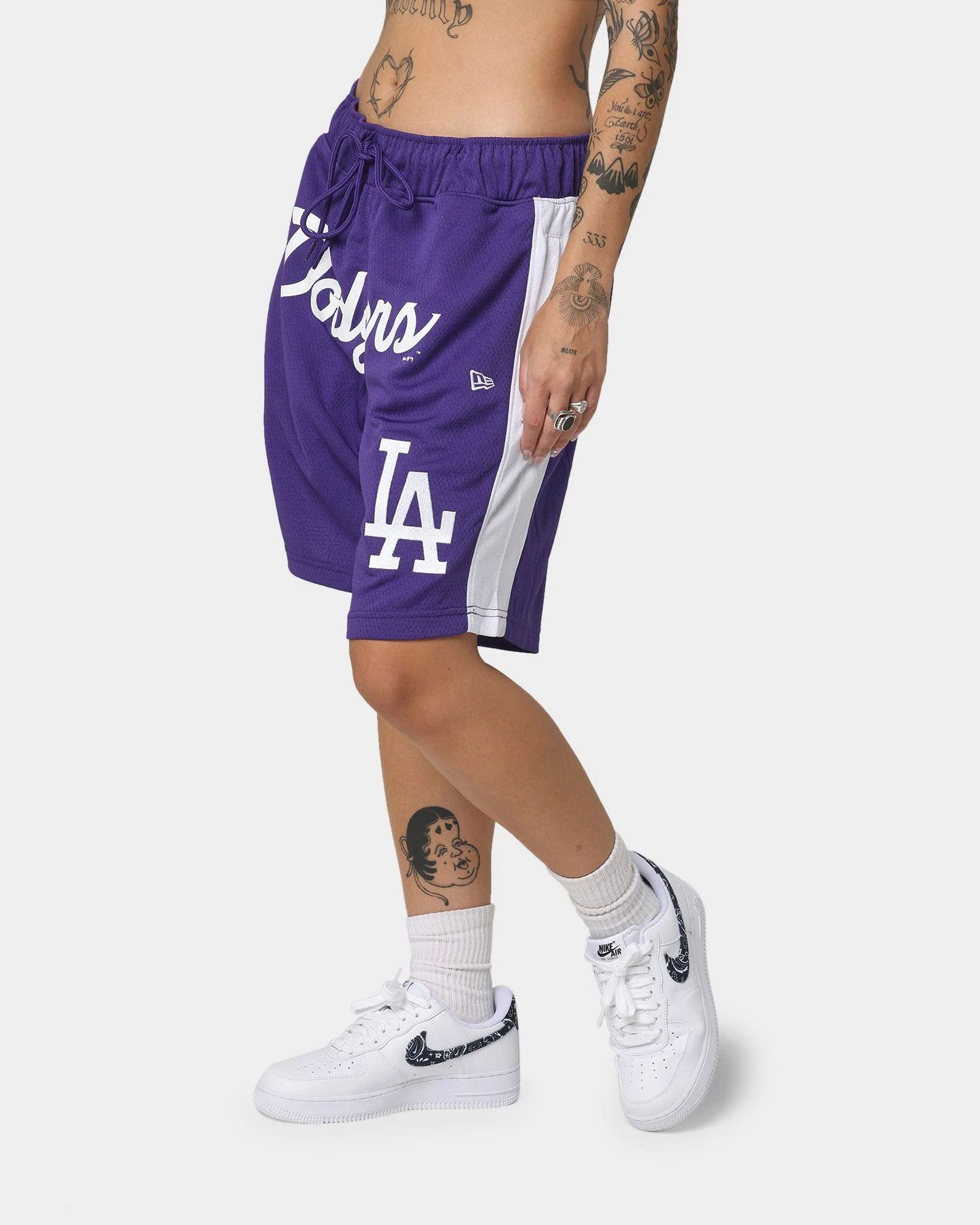 New Era Los Angeles Dodgers Basketball Shorts Purple 8 New Era Los Angeles Dodgers Basketball Shorts Purple - Image 6