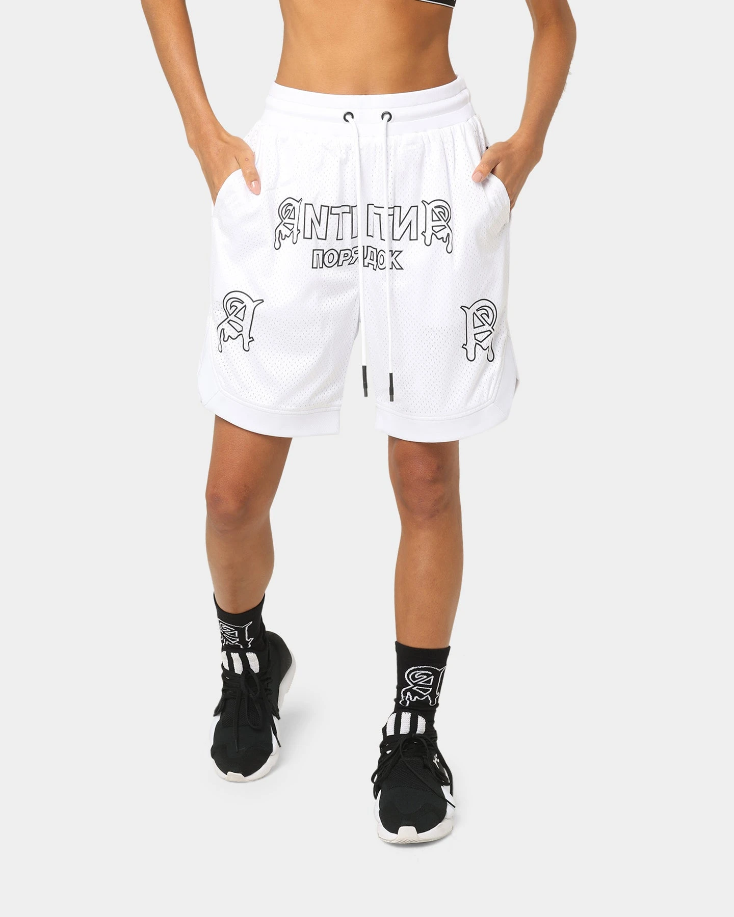 The Anti Order Military Basketball Shorts White/Black 3 The Anti Order Military Basketball Shorts White/Black
