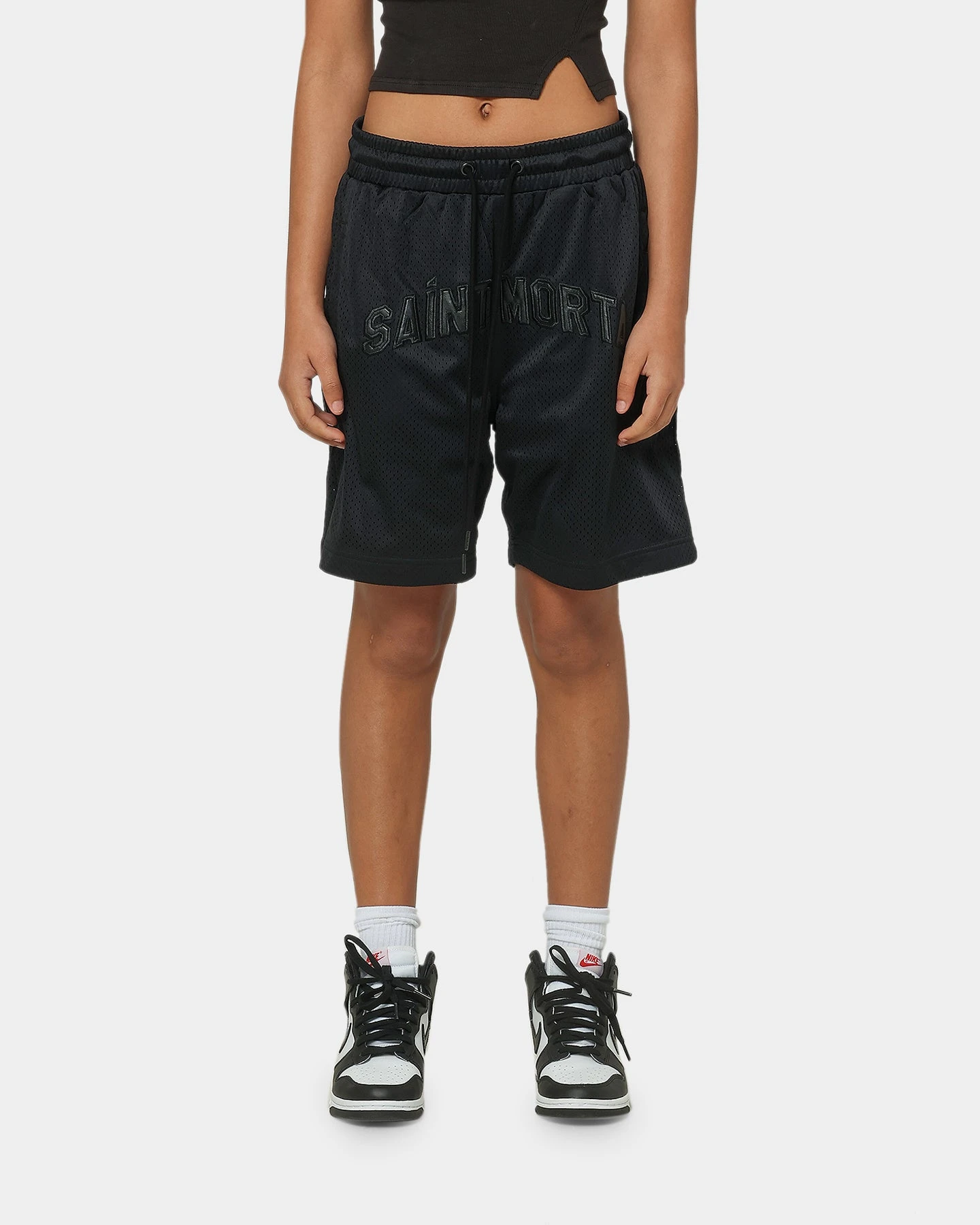 Saint Morta Kingdom Basketball Shorts Black 5 Saint Morta Kingdom Basketball Shorts Black - Image 3