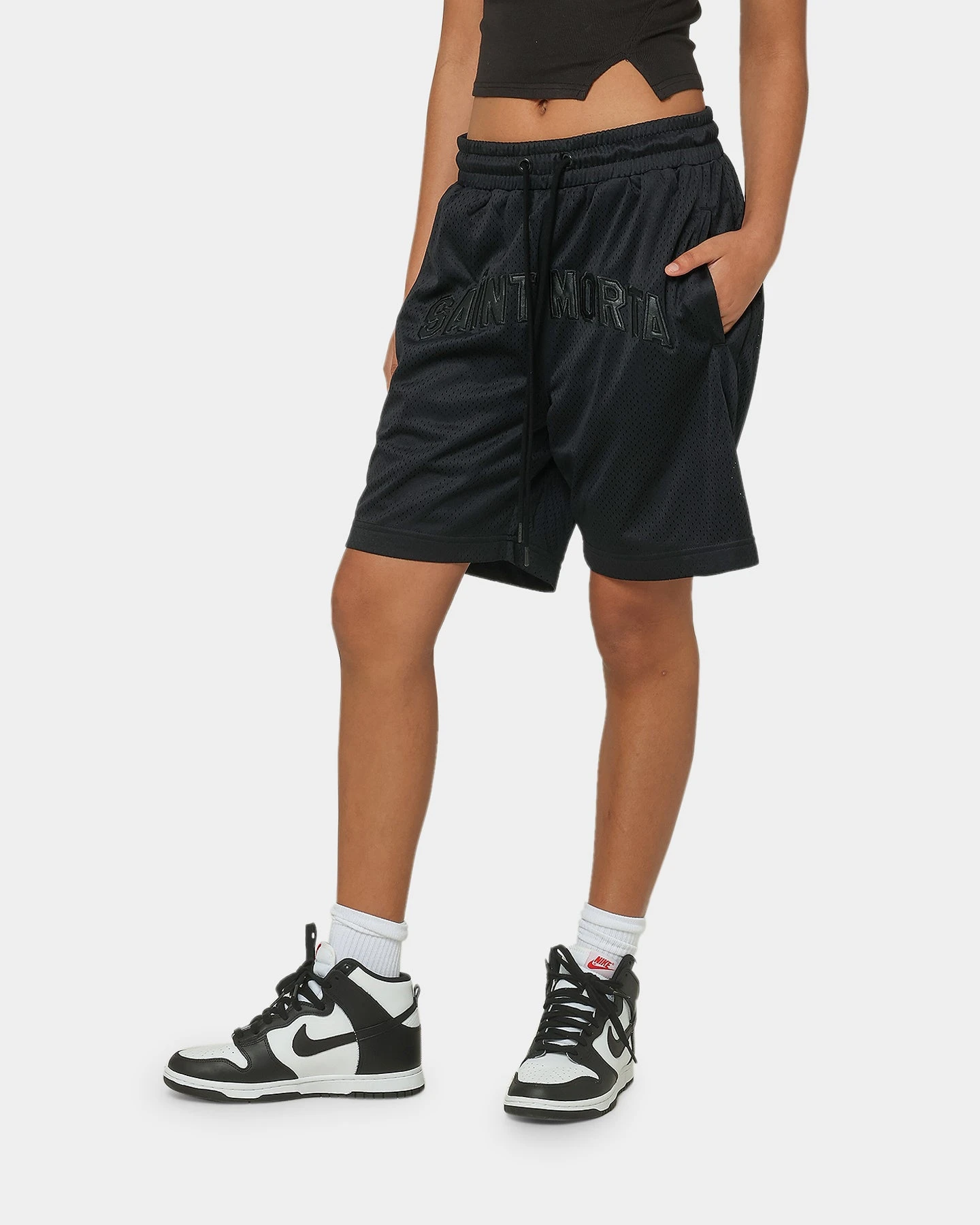 Saint Morta Kingdom Basketball Shorts Black 8 Saint Morta Kingdom Basketball Shorts Black - Image 6