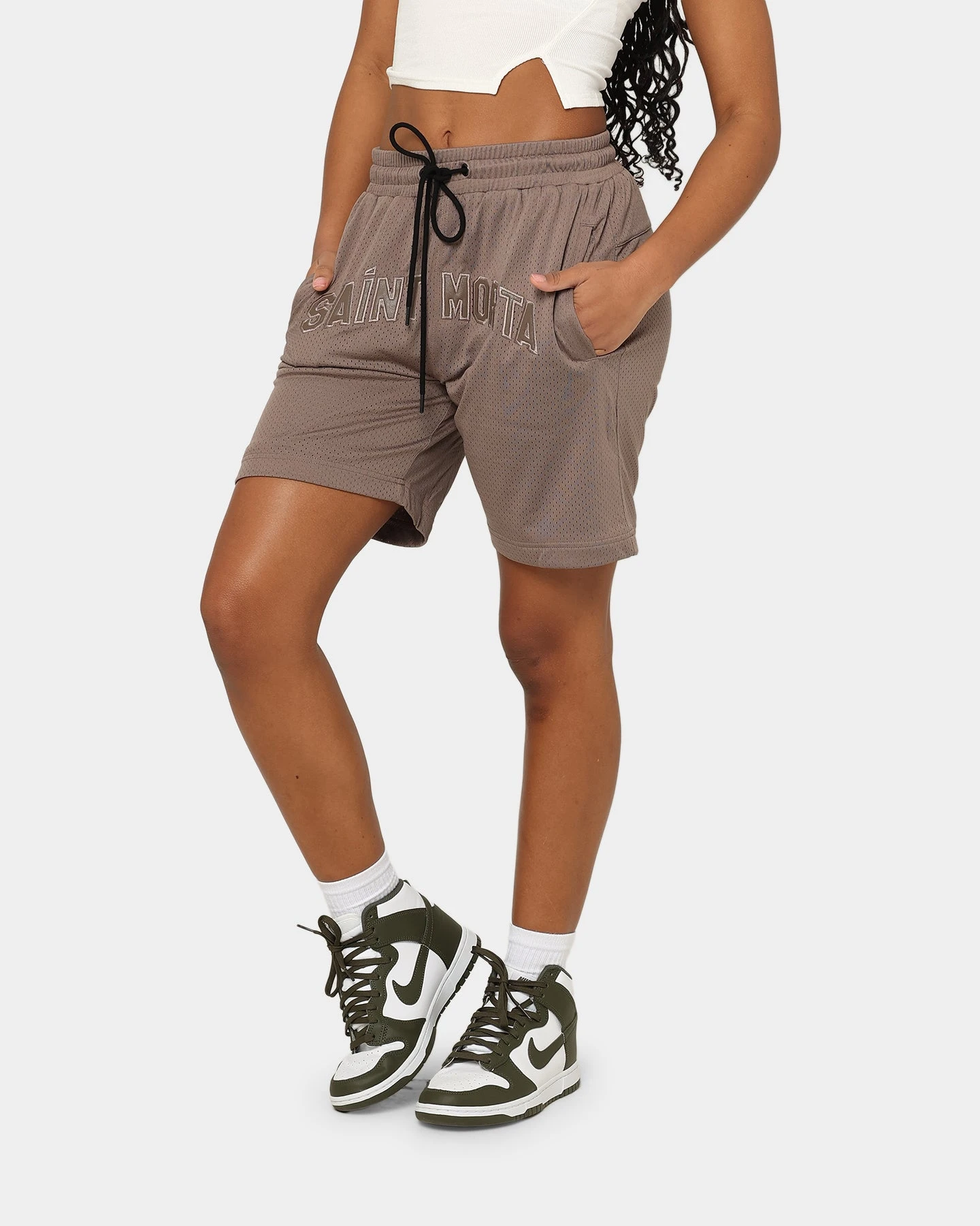 Saint Morta Kingdom Basketball Shorts Dark Brown 3 Saint Morta Kingdom Basketball Shorts Dark Brown