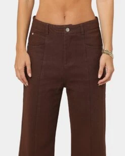 XXIII Women's Siobhan Seam Split Pants Brown 13 XXIII Women's Siobhan Seam Split Pants Brown -Sportswear Women Store 03008461 YX300 womens 0030