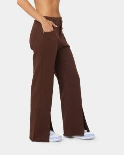 XXIII Women's Siobhan Seam Split Pants Brown 15 XXIII Women's Siobhan Seam Split Pants Brown -Sportswear Women Store 03008461 YX300 womens 0050