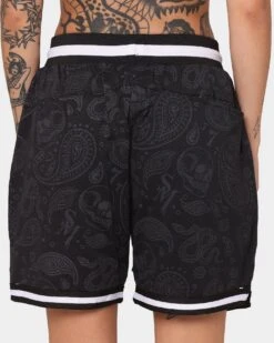 Saint Morta Paisley Olympus Ball Shorts Black/Black -Sportswear Women Store 03008521 YB015 womens 0080