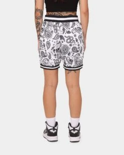 Saint Morta Paisley Olympus Ball Shorts White/Black 13 Saint Morta Paisley Olympus Ball Shorts White/Black -Sportswear Women Store 03008521 YW110 womens 0040