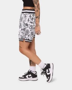 Saint Morta Paisley Olympus Ball Shorts White/Black 15 Saint Morta Paisley Olympus Ball Shorts White/Black -Sportswear Women Store 03008521 YW110 womens 0060