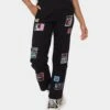 Loiter Patchwork Trousers Black -Sportswear Women Store 03008596 YB001 womens 0010
