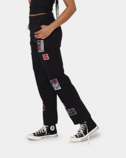 Loiter Patchwork Trousers Black -Sportswear Women Store 03008596 YB001 womens 0060
