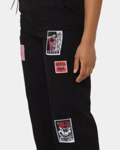 Loiter Patchwork Trousers Black -Sportswear Women Store 03008596 YB001 womens 0080