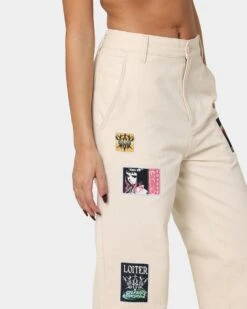 Loiter Patchwork Trousers Off White 16 Loiter Patchwork Trousers Off White -Sportswear Women Store 03008596 YO007 womens 0070