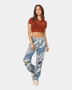 XXIII Women's Freya White Wash Jeans Blue/White -Sportswear Women Store 03008619 YX095 womens 0020