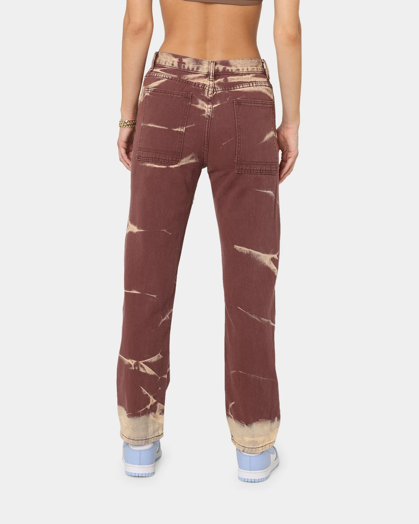 XXIII Women's Xico Tie Dye Jeans Brown 6 XXIII Women's Xico Tie Dye Jeans Brown - Image 4