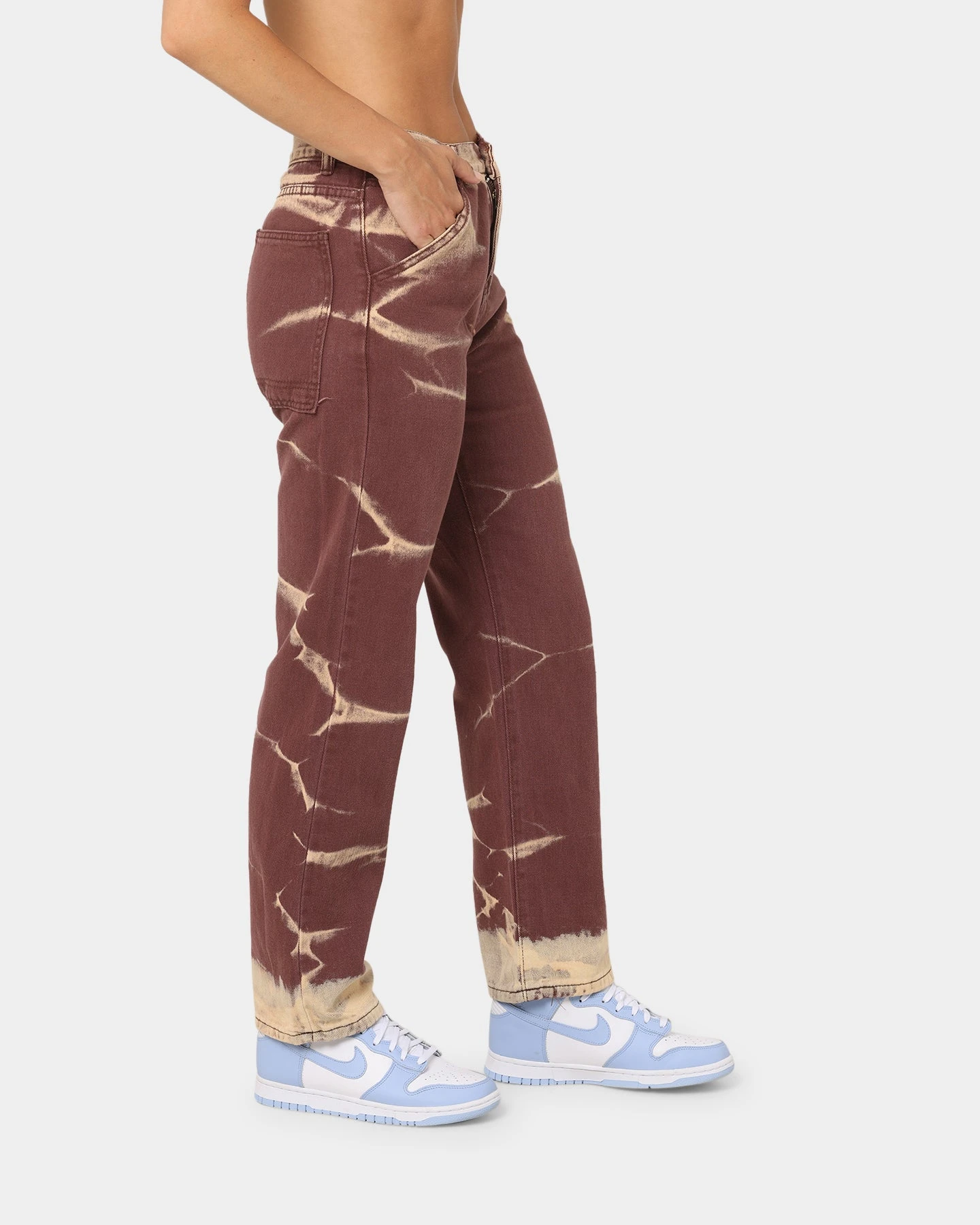 XXIII Women's Xico Tie Dye Jeans Brown 7 XXIII Women's Xico Tie Dye Jeans Brown - Image 5