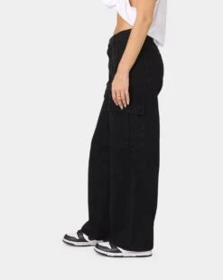 XXIII Women's Poppy Wide Leg Cargo Pants Washed Black 15 XXIII Women's Poppy Wide Leg Cargo Pants Washed Black -Sportswear Women Store 03008678 YW607 womens 0060