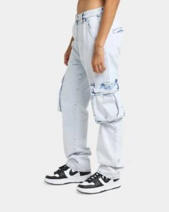 XXIII Women's Aconite Cargo Jeans Blue -Sportswear Women Store 03008705 YX001 womens 0060