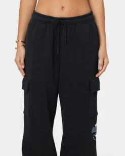 Mitchell & Ness Chicago Bulls Cargo Fleece Sweat Pants Faded Black -Sportswear Women Store 03008769 YB554 womens 0030