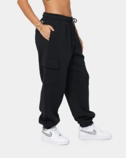 Mitchell & Ness Chicago Bulls Cargo Fleece Sweat Pants Faded Black -Sportswear Women Store 03008769 YB554 womens 0050