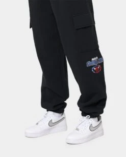 Mitchell & Ness Chicago Bulls Cargo Fleece Sweat Pants Faded Black -Sportswear Women Store 03008769 YB554 womens 0070