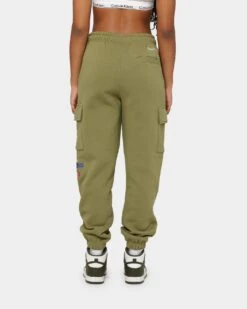 Mitchell & Ness Chicago Bulls Cargo Fleece Sweat Pants Olive -Sportswear Women Store 03008769 YO100 womens 040