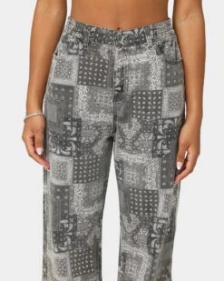 XXIII Women's Haimi Paisley Jeans Black -Sportswear Women Store 03008976 YB001 womens 0030