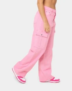 XXIII Women's Harika Cargo Pants Washed Pink -Sportswear Women Store 03009067 YW661 womens 0050