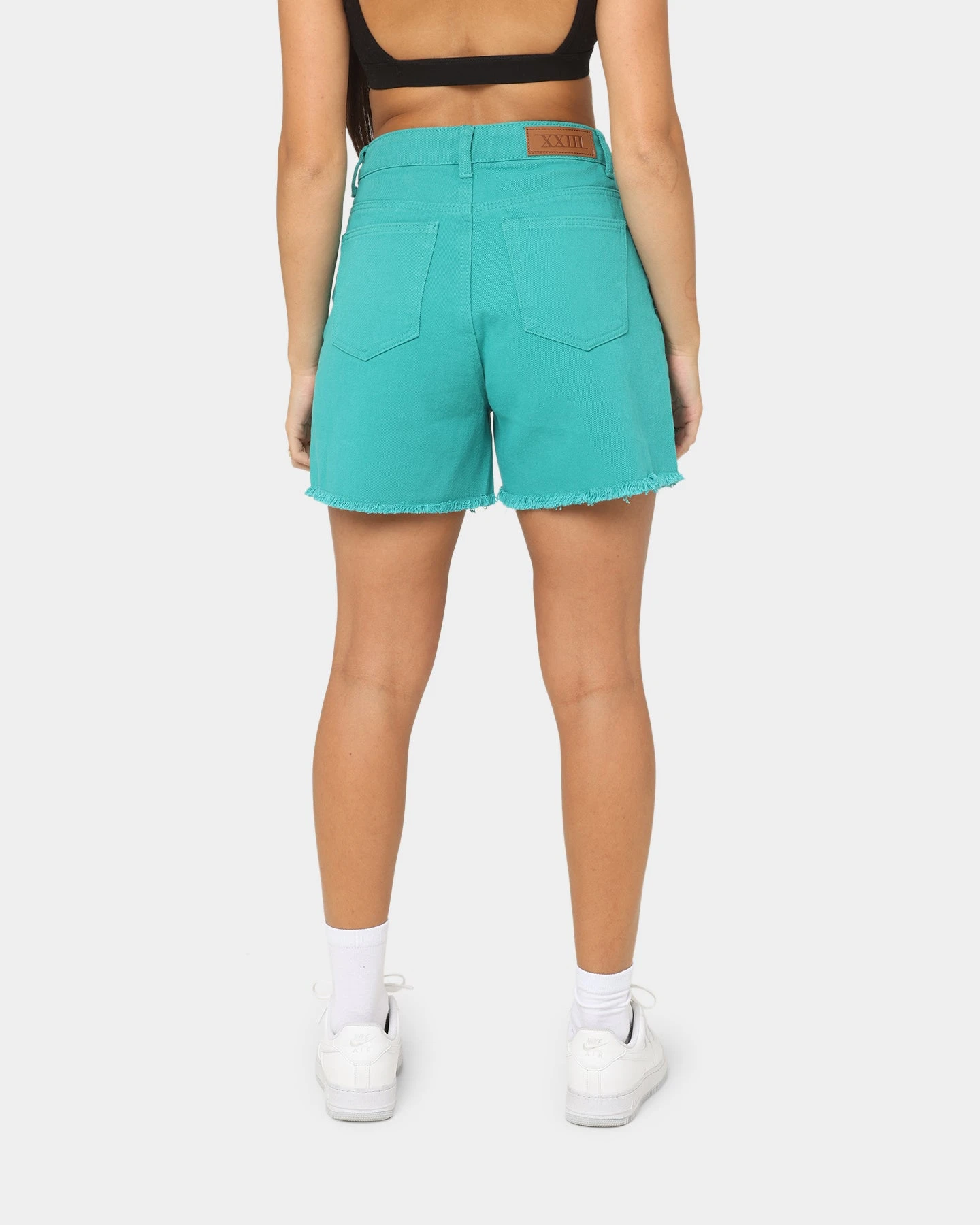XXIII Women's Jaala Denim Shorts Teal 6 XXIII Women's Jaala Denim Shorts Teal - Image 4