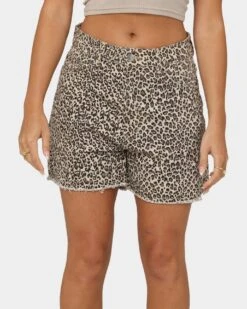 XXIII Women's Jaala Denim Shorts Leopard -Sportswear Women Store 03009069 YL001 womens 0030
