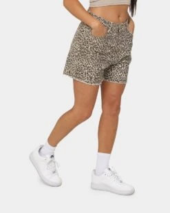 XXIII Women's Jaala Denim Shorts Leopard -Sportswear Women Store 03009069 YL001 womens 0050