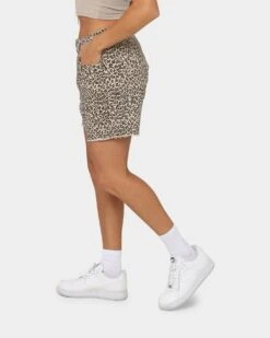 XXIII Women's Jaala Denim Shorts Leopard -Sportswear Women Store 03009069 YL001 womens 0060
