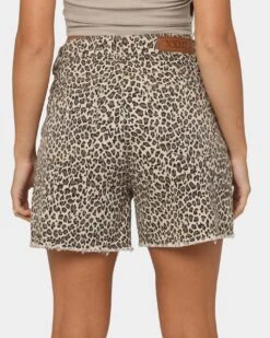 XXIII Women's Jaala Denim Shorts Leopard -Sportswear Women Store 03009069 YL001 womens 0080