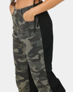 XXIII Women's Midel Pants Black/Camo -Sportswear Women Store 03009070 YB031 womens 0070