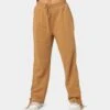 EN ES Women's Mason Lace Up Track Pants Tan