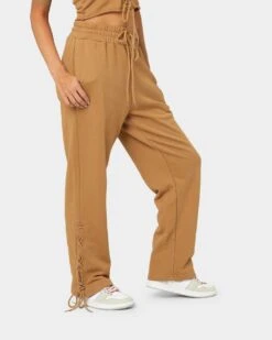 EN ES Women's Mason Lace Up Track Pants Tan 14 EN ES Women's Mason Lace Up Track Pants Tan -Sportswear Women Store 03009172 YT001 womens 0050