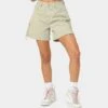 EN ES Women's Lace Me Up Denim Shorts Aloe Wash 2 EN ES Women's Lace Me Up Denim Shorts Aloe Wash -Sportswear Women Store 03009269 YA145 womens 0010