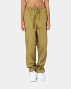 OBEY Women's Sunny Poplin Cargo Pants Olive Oil -Sportswear Women Store 03009284 YO137 womens 0030