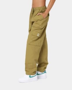 OBEY Women's Sunny Poplin Cargo Pants Olive Oil -Sportswear Women Store 03009284 YO137 womens 0060