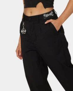 404 Liberty Baggy Trousers Black 16 404 Liberty Baggy Trousers Black -Sportswear Women Store 03009286 YB001 womens 0070