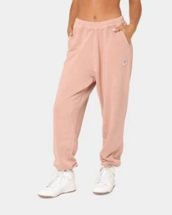 Reebok Women's Classics Natural Dye Small Logo French Terry Pants Coral